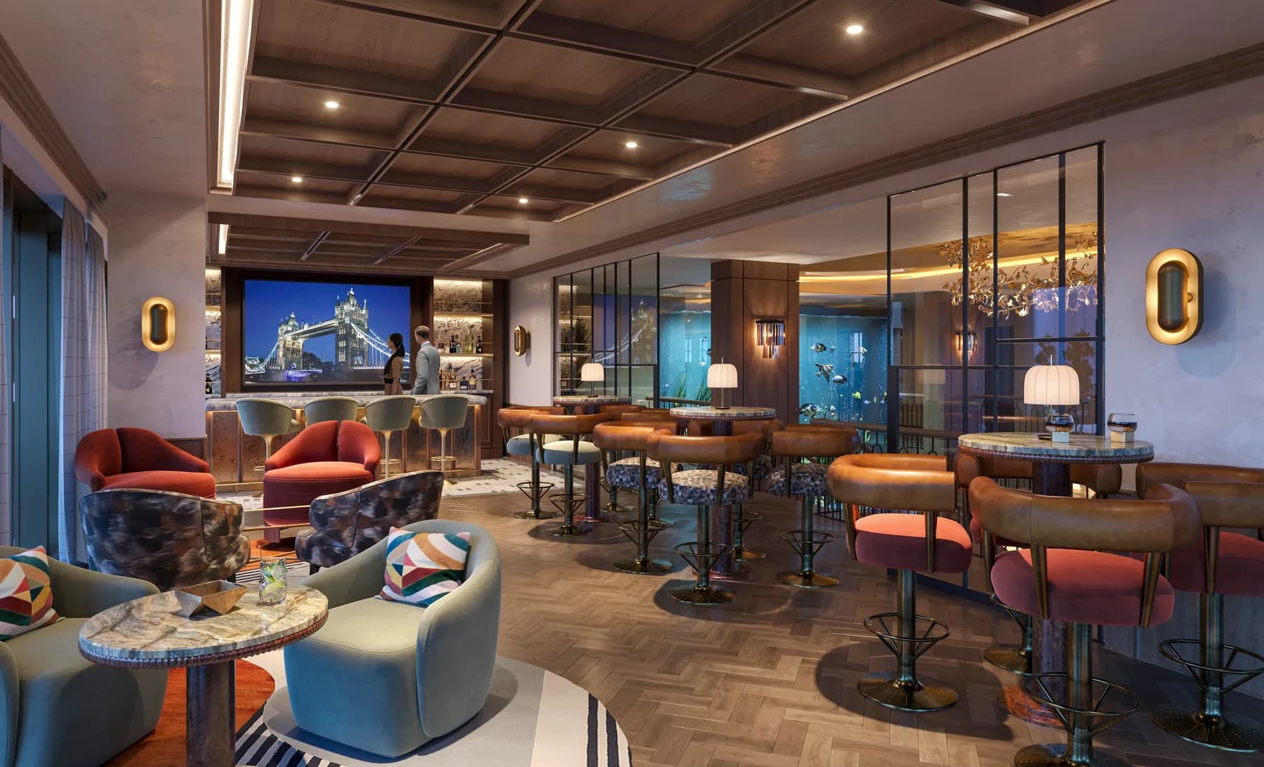 London Dock — the Mauretania Lounge, view 5