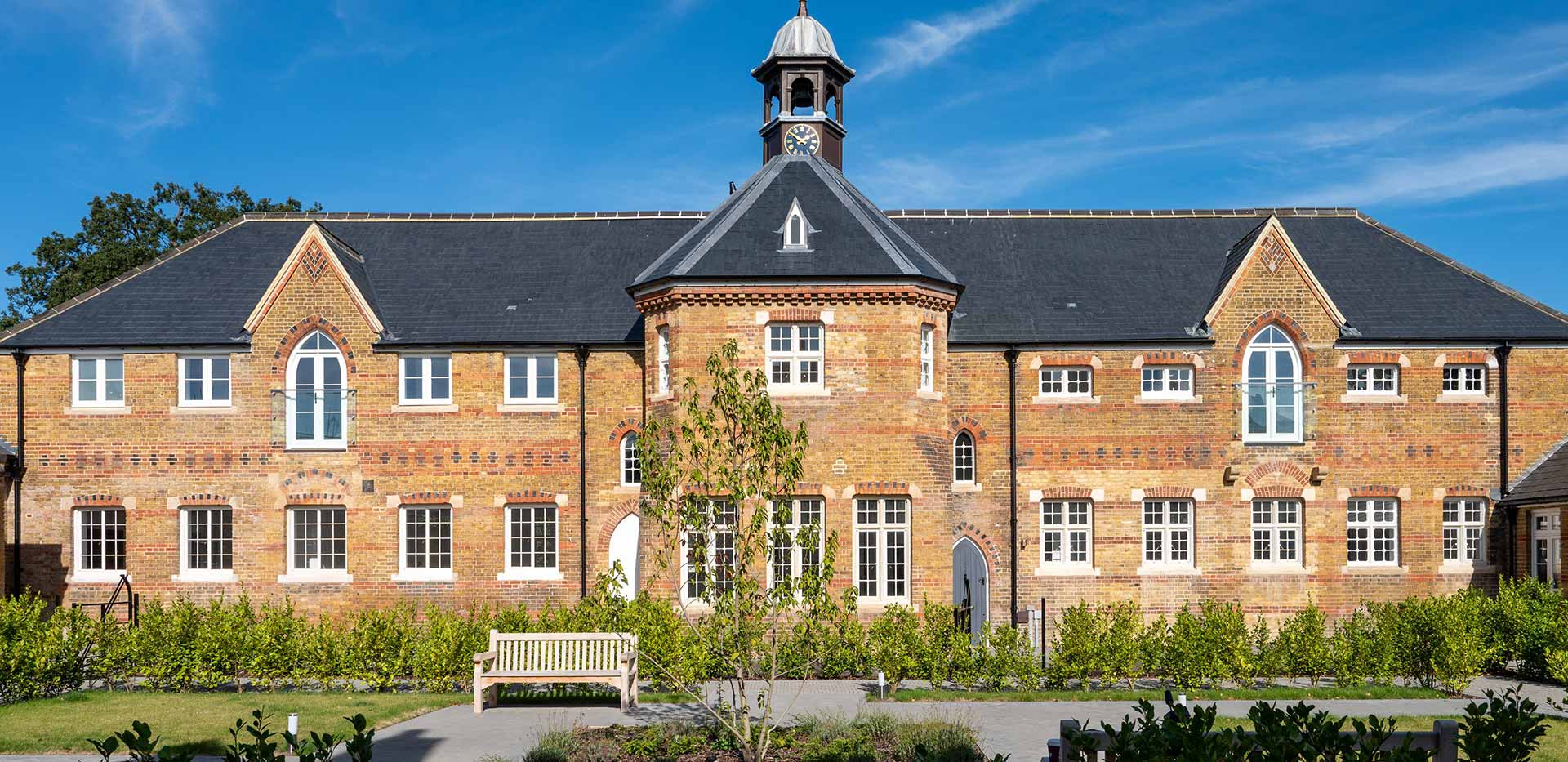 The Royal Mews — restored parkland residences at Trent Park, Enfield